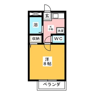 幸進ハイツ【1階】の間取り