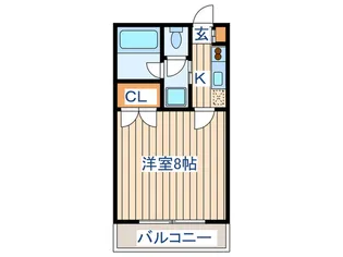 フォンターナ八乙女【3階】の間取り