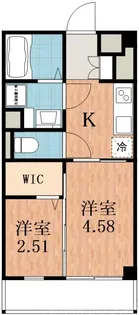 大阪府大阪市住吉区長居東4【マンション】の間取り