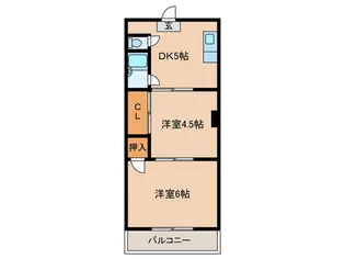 諸福マンション【2階】の間取り