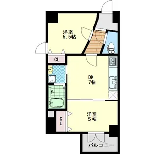 大阪府大阪市天王寺区生玉寺町【マンション】の間取り