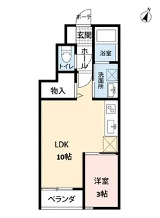 リバーサイドA棟【1階】の間取り