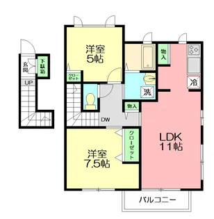 イージスα(イージスアルファ)【2階】の間取り