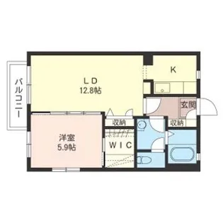 ディエース【2階】の間取り