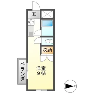 シャトー岐西【2階】の間取り