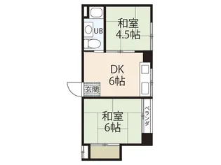 Calm十日市【2階】の間取り