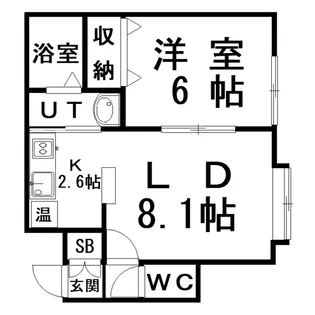 フルールエンブレーマ【1階】の間取り