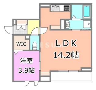 千葉県千葉市中央区長洲2【アパート】の間取り