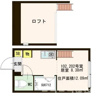 ハーモニーテラス南砂【2階】の間取り
