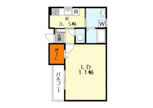 ビエノス西渋川【1階】の間取り