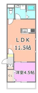 千葉県千葉市稲毛区轟町1【マンション】の間取り