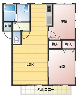 群馬県佐波郡玉村町大字上福島【アパート】の間取り