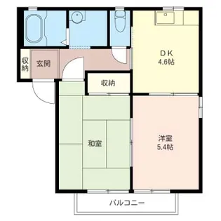 アレイけやきB【2階】の間取り