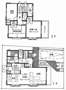 神奈川県横浜市泉区新橋町【一戸建】の間取り