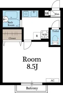 東京都足立区足立3【アパート】の間取り