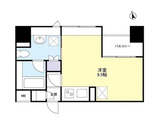 グランカーサ新宿御苑【13階】の間取り