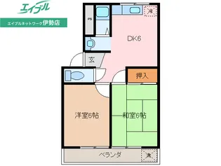 ホワイトピジョン【1階】の間取り