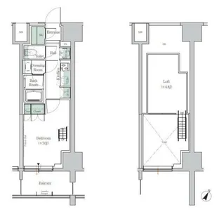 ONE ROOF RESIDENCE TAMACHI【2階】の間取り