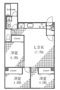 東京都墨田区両国3【マンション】の間取り