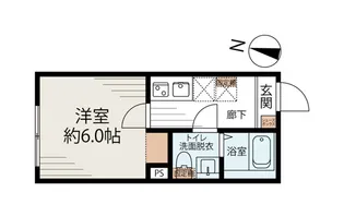 ホワイトキューブ若宮【2階】の間取り