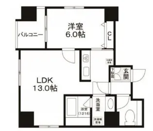 エスペランサK錦糸町【6階】の間取り