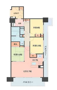 ポレスター太田駅前サウスレジデンス【8階】の間取り
