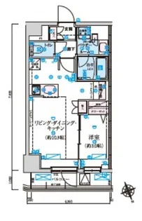東京都渋谷区初台1【マンション】の間取り
