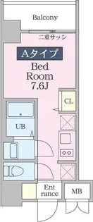 ファインプレイス川崎【6階】の間取り