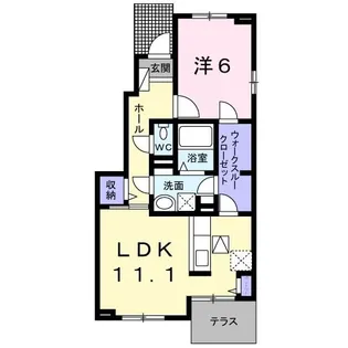 カナイA【1階】の間取り