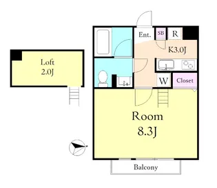 サンヴィアーレ・K【1階】の間取り