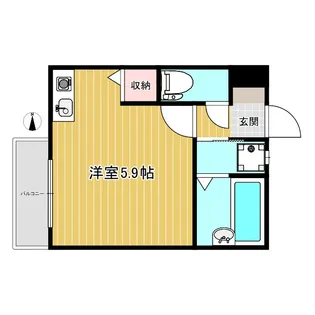 アーベインテラス舟渡【1階】の間取り