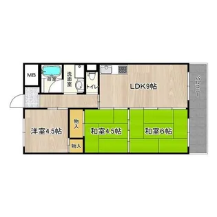 矢埜ハイツ【7階】の間取り