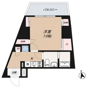 アイディ品川25【8階】の間取り