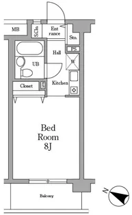 ミレニアム北浦和【3階】の間取り