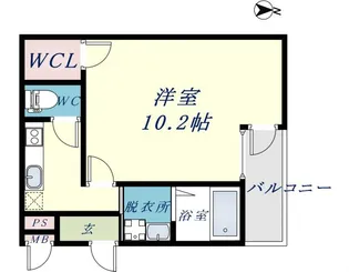 マスダハイツ【2階】の間取り