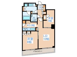 ザパークハウス西新宿タワー60【33階】の間取り