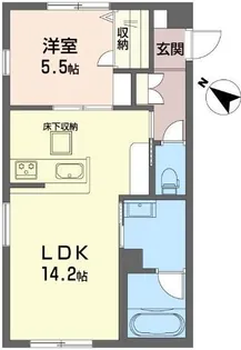 ヴァレンズ・フロレ【1階】の間取り