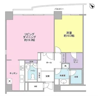 四番町プラザ【7階】の間取り