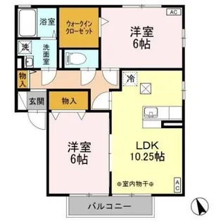 フォレスト・コートA【1階】の間取り