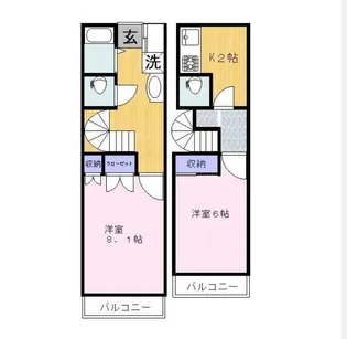 ロワイヤルユニ【3階】の間取り
