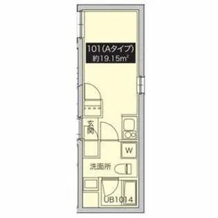 プティレスト南常盤台【1階】の間取り