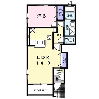サンエミ C【1階】の間取り