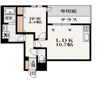 ラ・シック 蕨【1階】の間取り