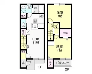 栃木県真岡市長田1【一戸建】の間取り