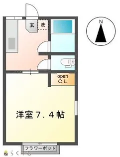 新潟県長岡市希望が丘南6【アパート】の間取り
