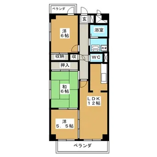 レジデンス鈴木【9階】の間取り