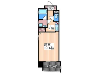 広島県広島市中区小町【マンション】の間取り