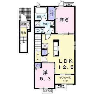ヴェリーザ ビライズII【2階】の間取り