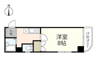 スリーゼ白島【2階】の間取り