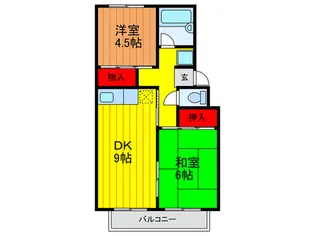 ハイツ天馬【2階】の間取り